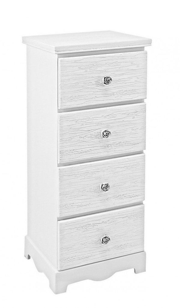 prezzo Commode Blanc 4 Tiroirs S en Bois
