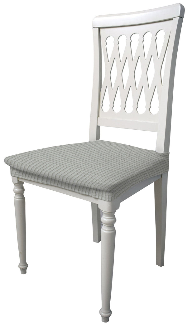 acquista Lot de 2 housses de chaise extensibles en polyester gris clair Leslie
