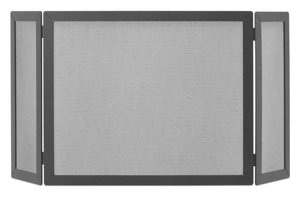 Parascintille con Antine 100x50 cm per Camino a Legna in Ferro Belfer 3009 Antracite