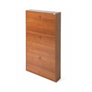 Scarpiera Serena 108x65x15 cm 3 ante noce antico
