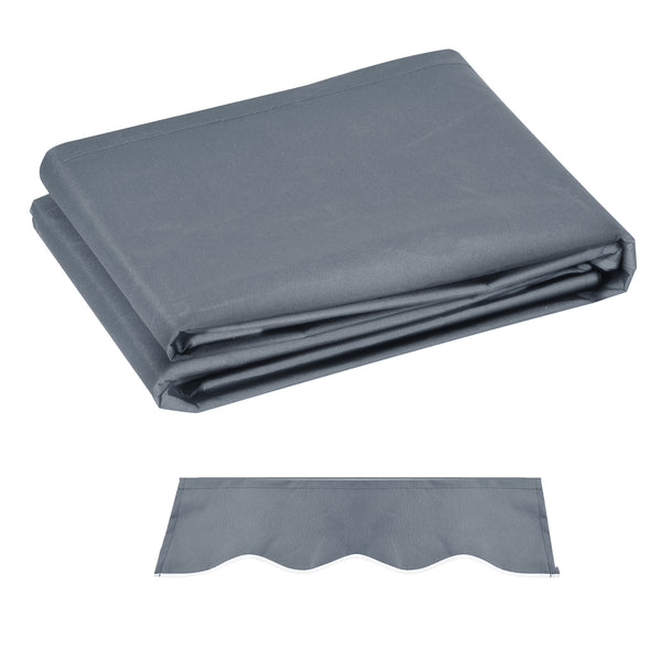 Telo di Ricambio per Tenda Parasole Retrattile 4x3 m in Poliestere Anti UV 50+ Grigio prezzo
