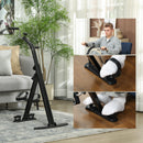 Cyclette per Riabilitazione Gambe e Braccia Design Pieghevole con Schermo LCD in Acciaio Nero  
