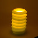 Candela led lanterna verde fontana cm Ø13,5xh20