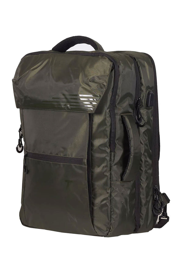 Zaino Cabin Size in Poliestere Impermeabile Cerniera Antifurto e Porta USB Ravizzoni Lima Verde online