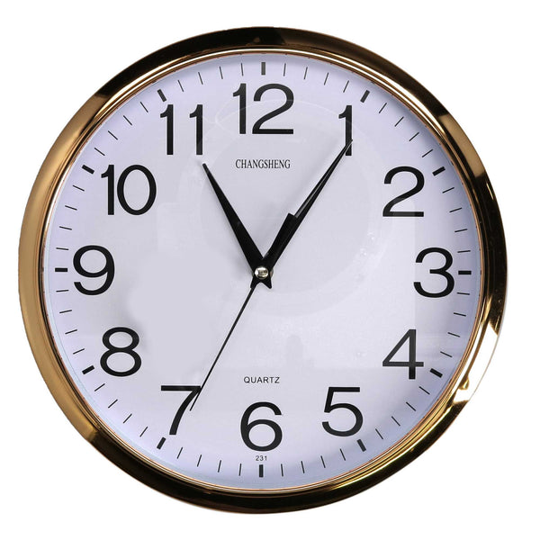 sconto Orologio da Parete Ø30 cm in Plastica Bianco