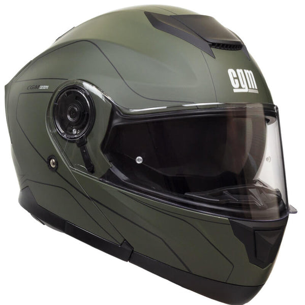prezzo Casque Intégral Scooter Visière Longue CGM Kyoto 506G Vert Mat Différentes Tailles