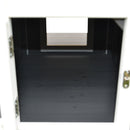 Cuccia da Esterno Rialzata con Balconcino e Tetto Impermeabile in Legno Grigio 83x66.5x74.7 cm 