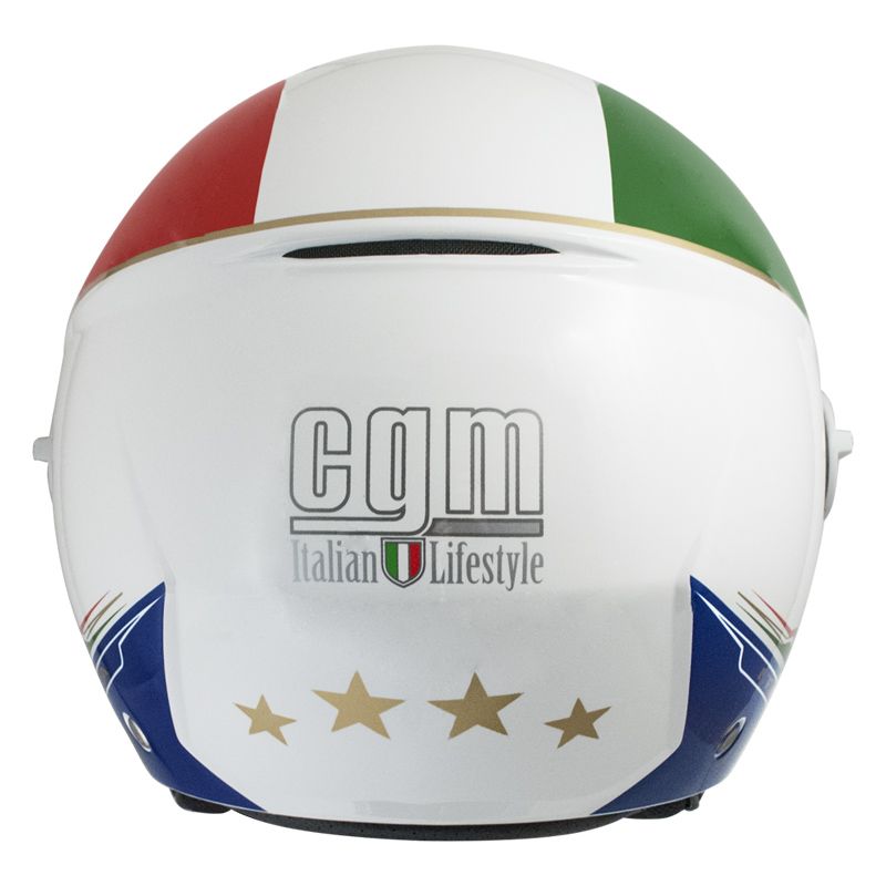 Casco Jet per Scooter Visiera Lunga CGM Italia 107I Bianco