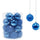 Lot de 24 Boules de Noël Ø7 cm Bleues pour Sapins