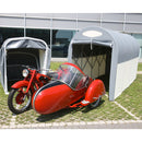 Motobox a Tunnel Copertura Box in PVC per Moto Scooter - 270x120xh155 cm\/Grigio Maddi