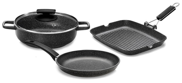 online Batterie de cuisine 4 pièces Olympia Hard Cook antiadhésive en aluminium moulé sous pression