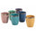 Set 6 Verres à Eau Naima Glam en Grès Villa d'Este Home Tivoli 6 Couleurs Différentes