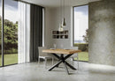 Tavolo Allungabile 120-380x90x77 cm Volantis Quercia Natura Telaio Antracite 