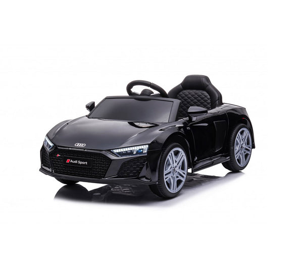 acquista Macchina Elettrica per Bambini 12V Licenza Ufficiale Audi R8 New Spyder con Telecomando e Sedile in pelle Nero
