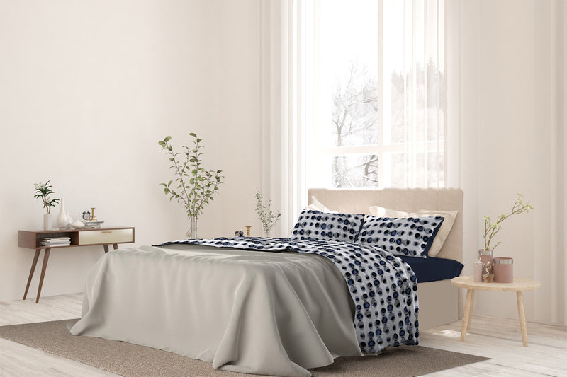 Set Lenzuola con Stampa Sopra Sotto e Federe Optical