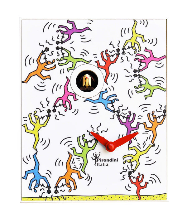 Horloge Coucou Murale 16,5x20x10cm Pirondini Italia D'Apres Haring acquista