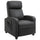 Fauteuil de massage Relax 68x88x98 cm avec télécommande en similicuir noir