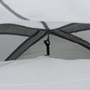 Tenda da Campeggio a Cupola per 2 Persone Estensibile 350x220x145 cm con 4 Porte e 3 Finestre Grigio
