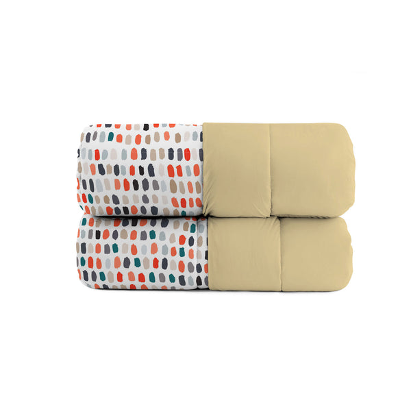 sconto Trapunta Invernale Stampata in Microfibra 200gr Double Face Sketch Varie Misure