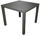 Tavolo da Giardino 80x80 cm in Alluminio San Vincenzo Grigio