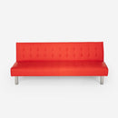 Divano Letto Clic Clac 180x64x70 cm in Similpelle Rosso