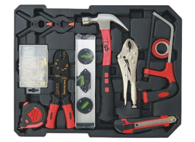 Valigia porta utensili trolley kit 187 pezzi cassetta attrezzi