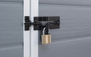 Casetta da Giardino Porta Attrezzi 183,5x111x200,5 cmin Resina Effetto Legno Keter Manor Pent 6x4 Grigia