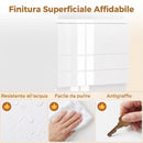 Mobiletto Bagno Alto Lucido 30x30x170 cm con Cassetto e Ripiani Regolabili in MDF      