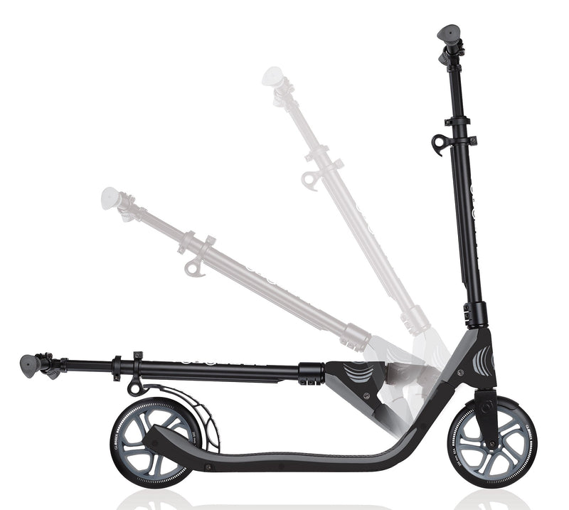 Monopattino 2 Ruote in Alluminio Globber One Nl 205 Nero e Grigio