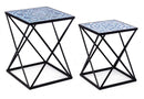 Set 2 Tavolino Neapolis K24 in Metallo