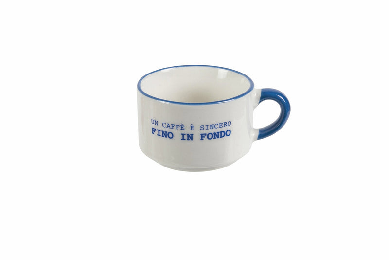 Set 6 Tazzine Caffè 90 ml in Porcellana Villa d'Este Home Tivoli Caffeomanzia Every Day Mood