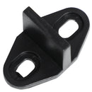 Kit Porta Scorrevole 200x40x0,6 cm con Binari Fermi e Guide in Acciaio Nero  
