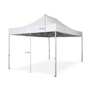 Gazebo da Giardino 3x4,5m in Alluminio e Poliestere Bianco