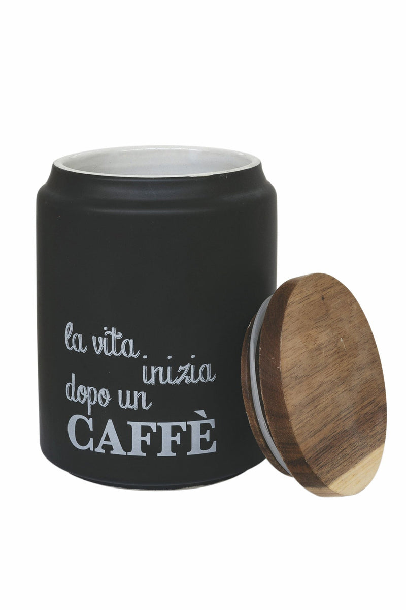 Set 3 Barattoli in Gres con Coperchio in Bamboo VdE Tivoli 1996