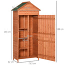 Casetta Box da Giardino in Legno Naturale 89x50 cm 