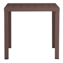 Tavolo da Giardino 80x80x76 cm San Vincenzo in Alluminio Chocolate