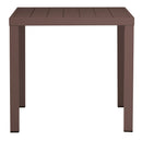 Tavolo da Giardino 80x80x76 cm San Vincenzo in Alluminio Chocolate