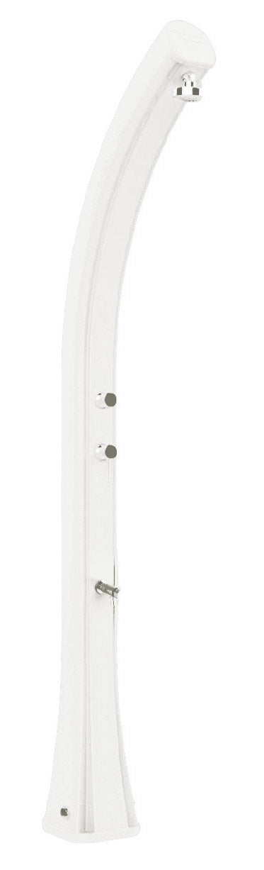 prezzo Doccia Solare da Giardino 35L Miscelatore e Lavapiedi e Temporizzatore Arkema Happy XL Bianco
