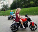 Moto Elettrica per Bambini 6V 3 Ruote Kidfun Blu