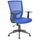 Chaise de bureau opérative en tissu et filet Tosini New Orleans Blue