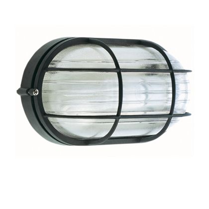 online Grand Plafonnier Ovale avec Cage de Couleur Noire pour Extérieur Ligne Industrielle Sovil