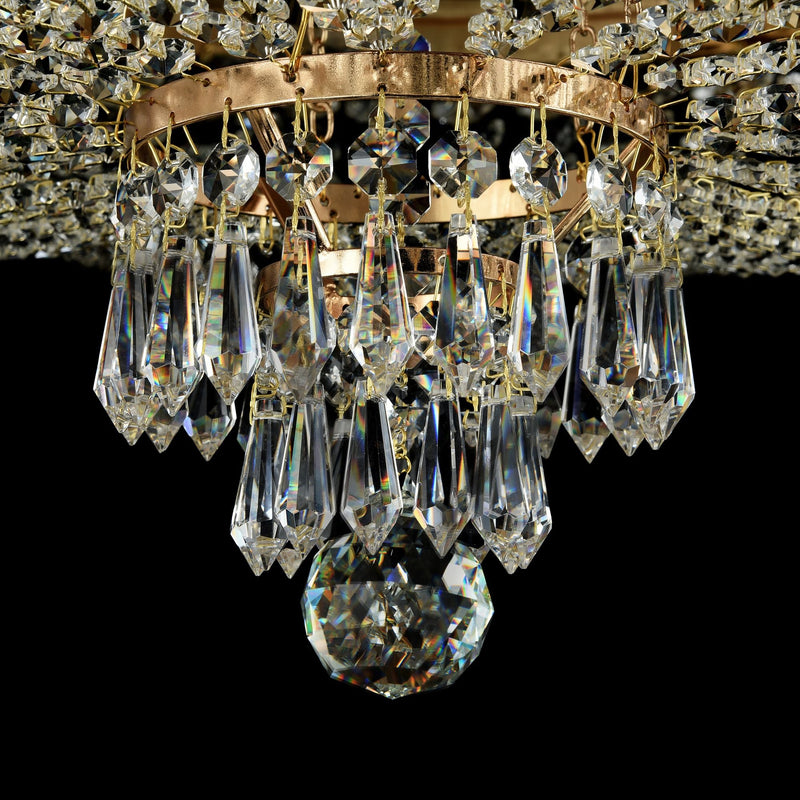 Lampadario Royal Classic in Metallo Palace Oro Antique