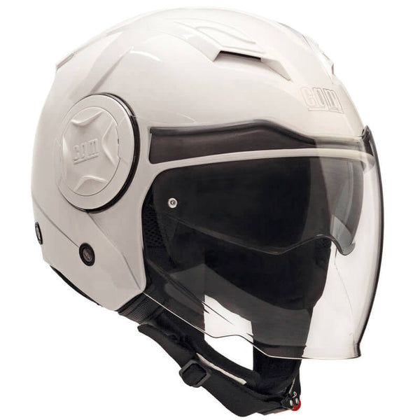 Casque Jet pour Scooter Visière Longue CGM Illinois 129A Blanc Différentes Tailles acquista