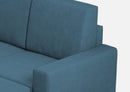 Divano 2 Posti con Pouf 168x145x85 cm Sakar in Tessuto Avio