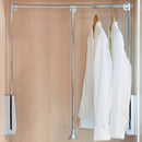 Appendiabiti Saliscendi per Armadio 83-115 cm Max 12Kg in Acciaio Emuca Cromo