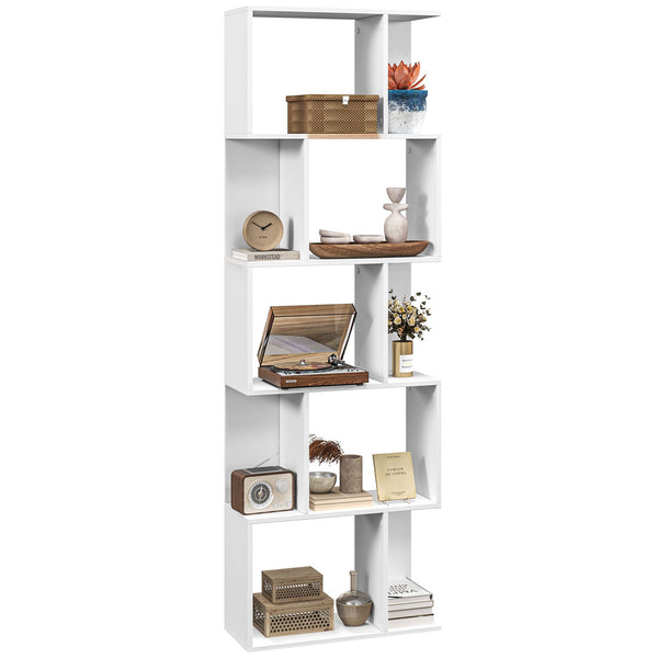 Mobile Libreria 5 Ripiani 60x24x184,5 cm Bianco online