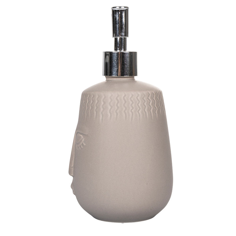 Dispenser Sapone a Forma di Viso Ø8x19,5 cm 500 ml in Gres VdE Tivoli 1996 Vis a Vis