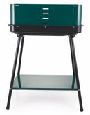 Barbecue a Carbone Carbonella Rettangolare 58x38 cm Soriani Sun-day Verde