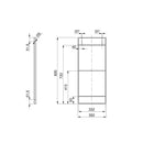 Struttura per Scaffale Lader H830 Verniciato Nero Acciaio Emuca