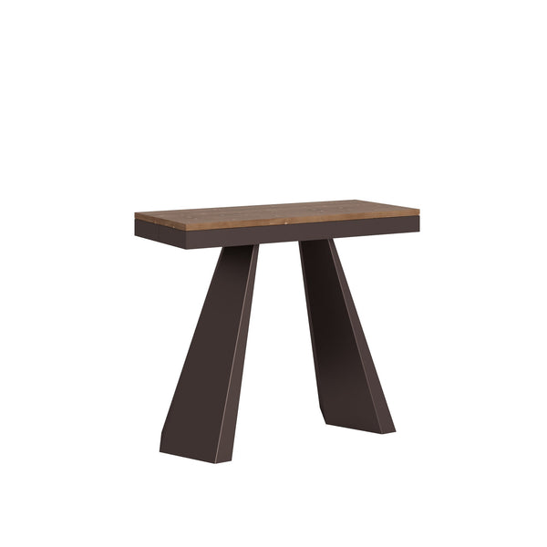 sconto Consolle Allungabile 90-290x40x77 cm in Nobilitato Marrone